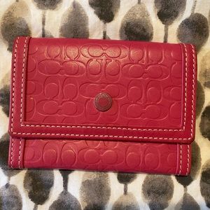 Coach leather small wallet
